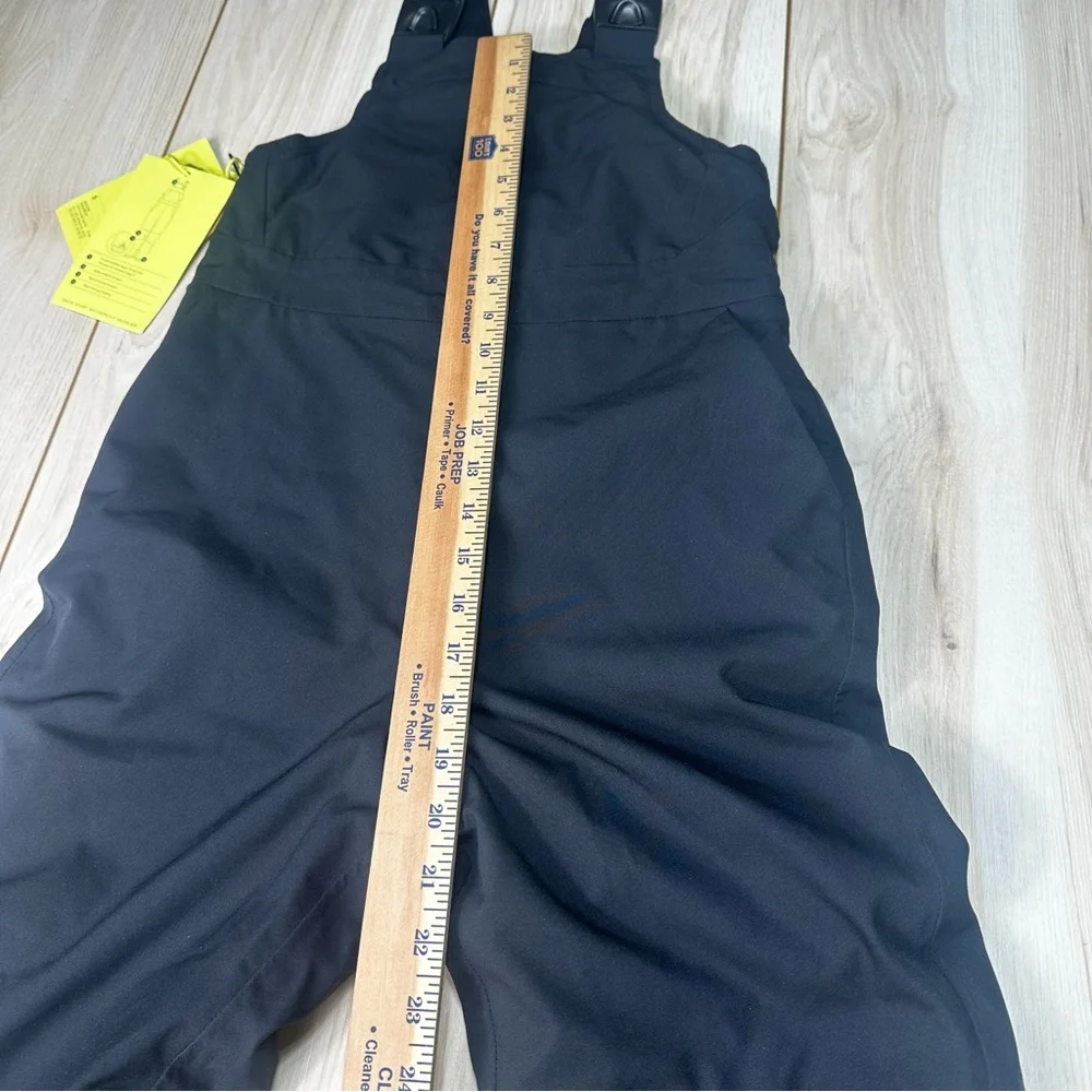 Kids' Waterproof Snow‎ Bib - 83% Recycled Polyester, Adjustable Straps SMALL NWT